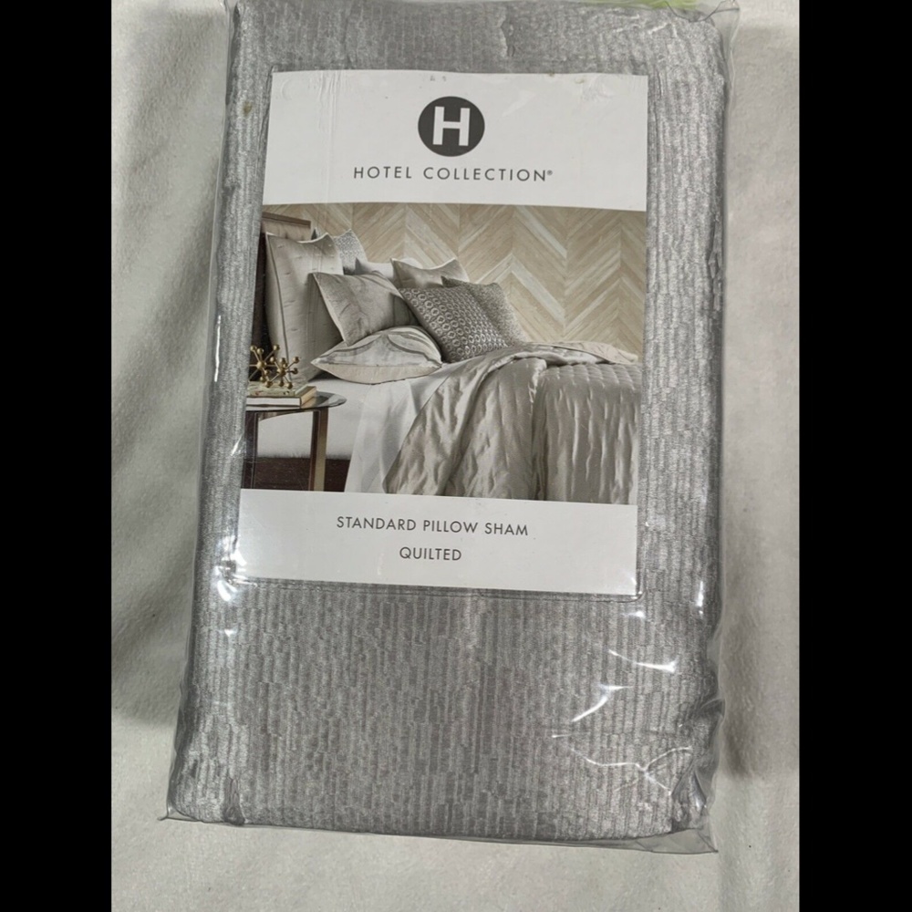 NIB Hotel Collection Primativa Quilted (1)‎ Standard Sham Pillow Case